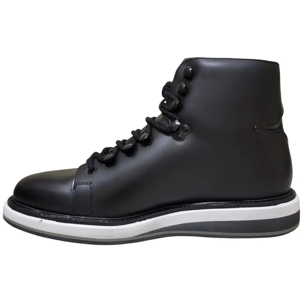Vintage Foundry Co Men Combat Fashion Boots Talon Size US 7.5M Black Leather